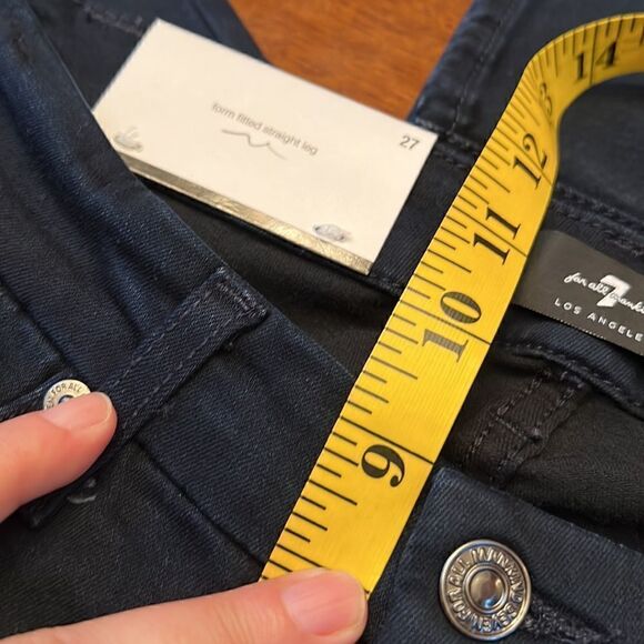 7 for all Mankind Kimmie Straight Leg Slim Illusion Luxe size 27 - Picture 10 of 12